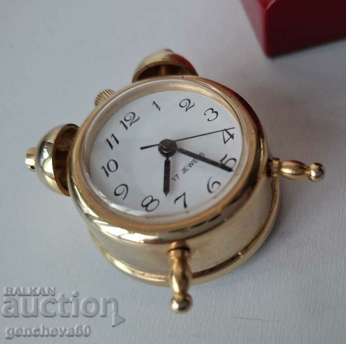 UNIQUE!!! Mechanical mini alarm clock for collection with price 50.00 BGN | € 25.56 UNIQUE!!! Mechanical mini alarm clock for collection with price 50.00 BGN | € 25.56