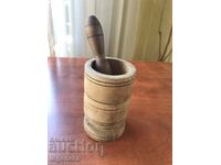 MORTAR MORTAR WOOD KNOCK ANTIQUE