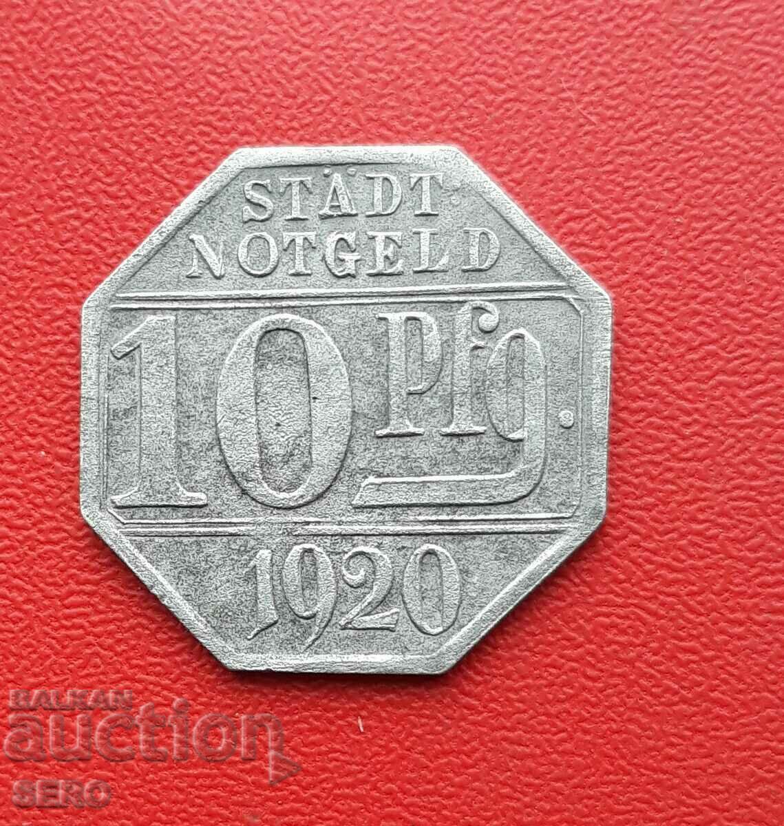 Germany-Baden-Württemberg-Crailsheim-10 Pfennig 1920