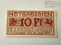 Германия notgeld 10 пфенига1921 година Winsen