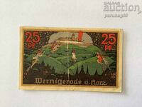 Германия notgeld 25 пфенига1920 година Wernigerode