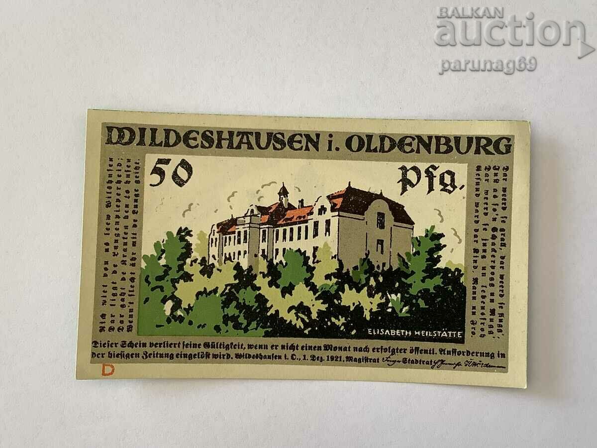 Germania notgeld 50 pfennig 1921 an Oldenburg