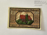 Germania notgeld 75 pfennig 1921 an Wasungen