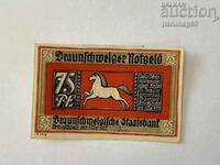 Germania notgeld 75 pfennig 1921 an Braunschweig