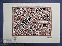 Keith Haring lithograph 50x70 cm