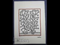 Keith Haring lithograph 50x70 cm