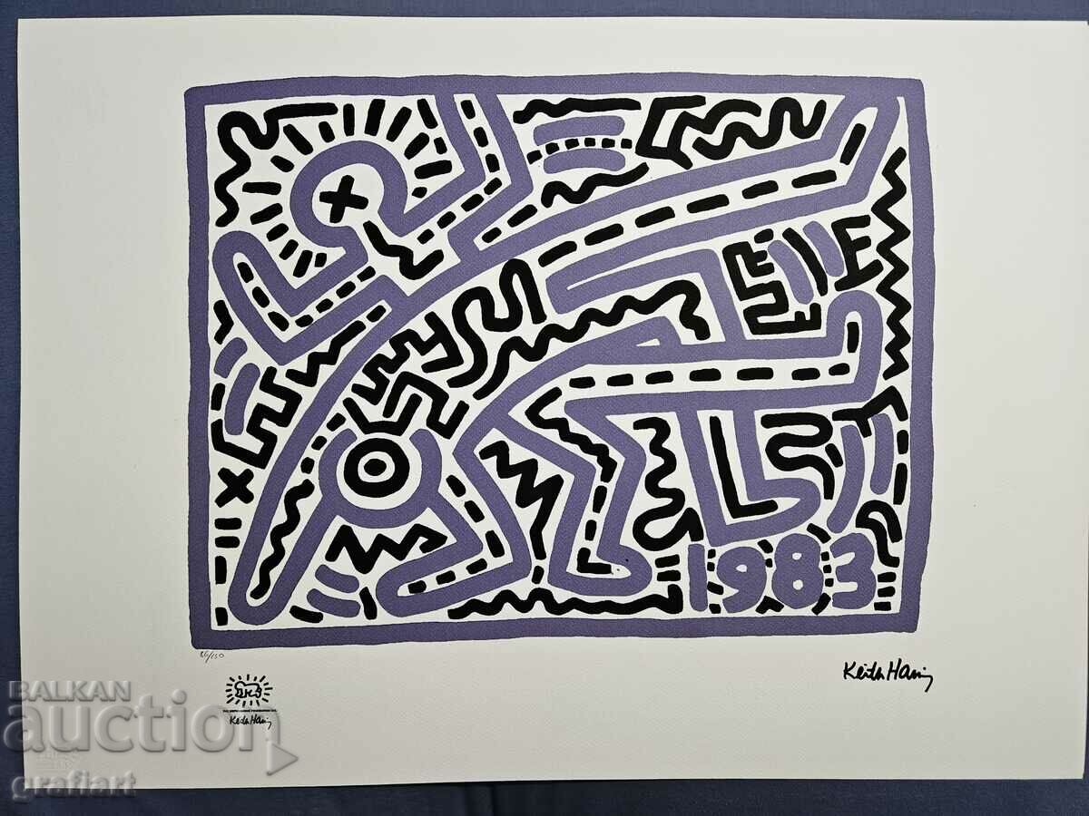 Keith Haring lithograph 50x70 cm