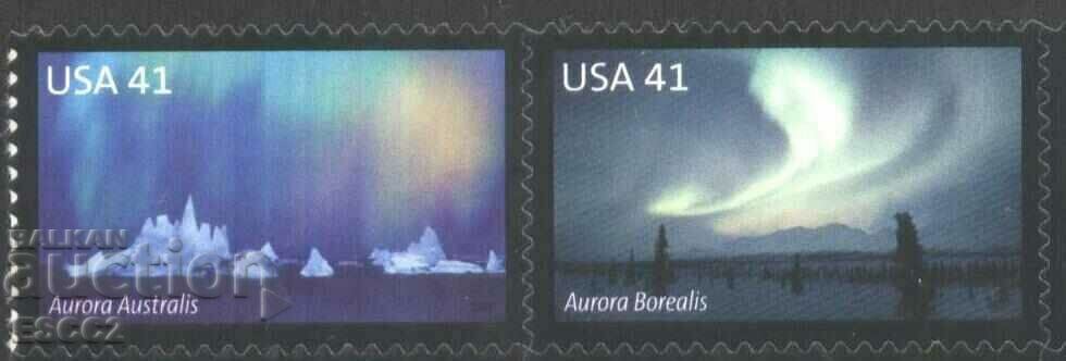 Pure stamps Aurora (Northern) 2007 from USA