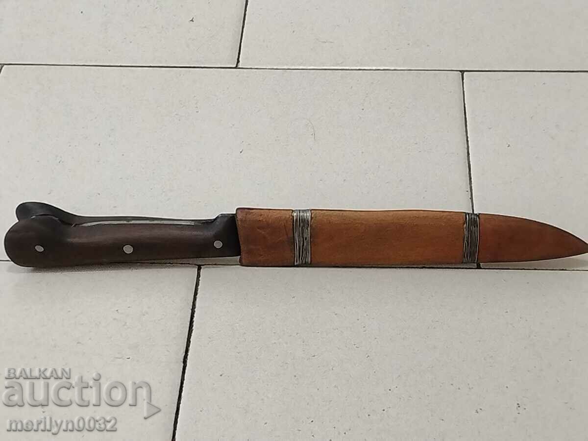 Old hand-forged knife chereni buffalo horn karakulak blade - 6 Old hand-forged knife chereni buffalo horn karakulak blade - 6