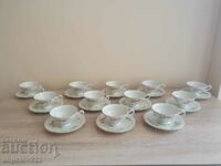 12 pieces of porcelain coffee cups with markings!