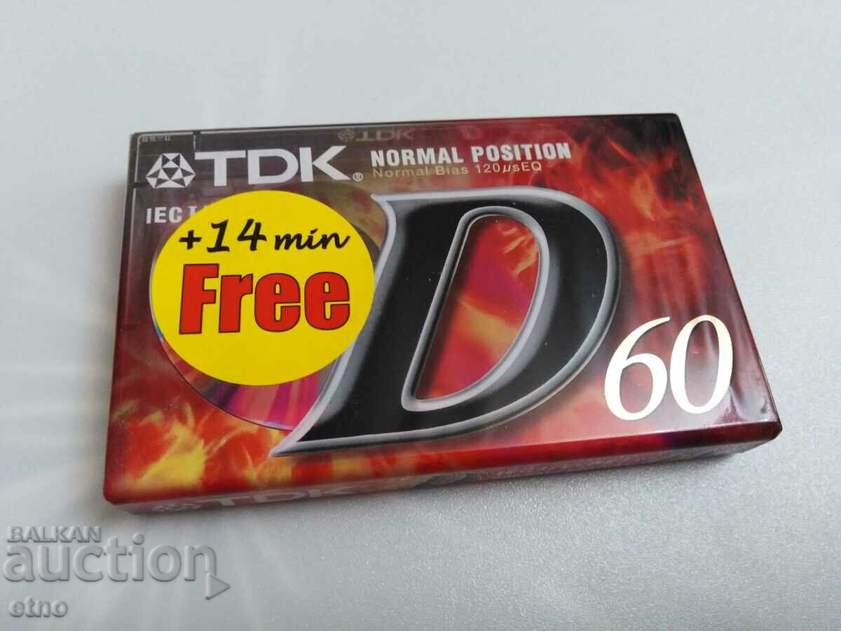 Auction NEW AUDIO CASSETTE - TDK 60, cassette, tape recorder Auction NEW AUDIO CASSETTE - TDK 60, cassette, tape recorder