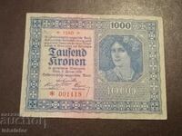 1922 year 1000 kroner Austria