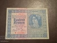 1922 anul 1000 de coroane Austria