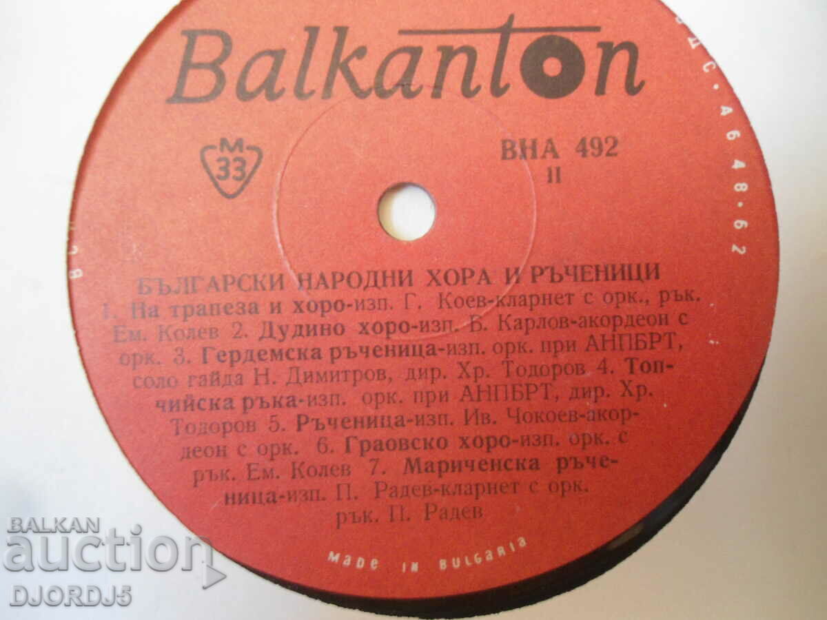 Bulgarian Folk People and Handicrafts, VNA 492, plate, large with price 25.00 BGN | € 12.78