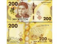 KYRGYZSTAN KYRGYZSTAN 200 Som issue issue 2023 NEW UNC