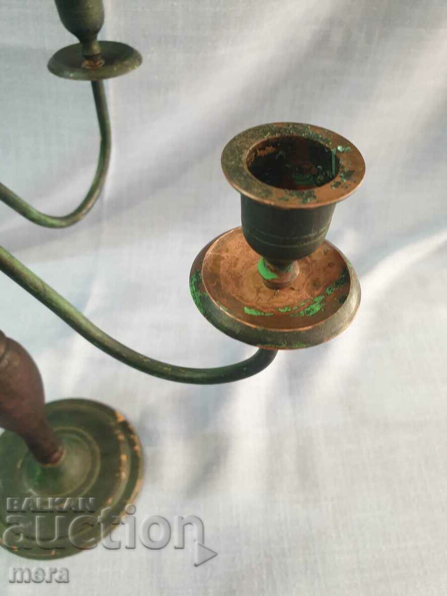 Delivery of Antique copper candle holder Delivery of Antique copper candle holder