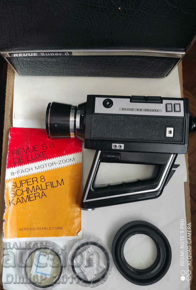 Revue S8 Sound Deluxe Super 8mm Retro Camera with price € 24.00 | 46.94 BGN