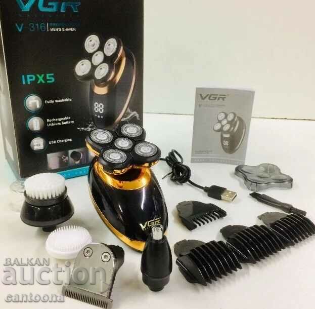 Delivery of Electric shaver VGR V-316, 5 in 1, USB