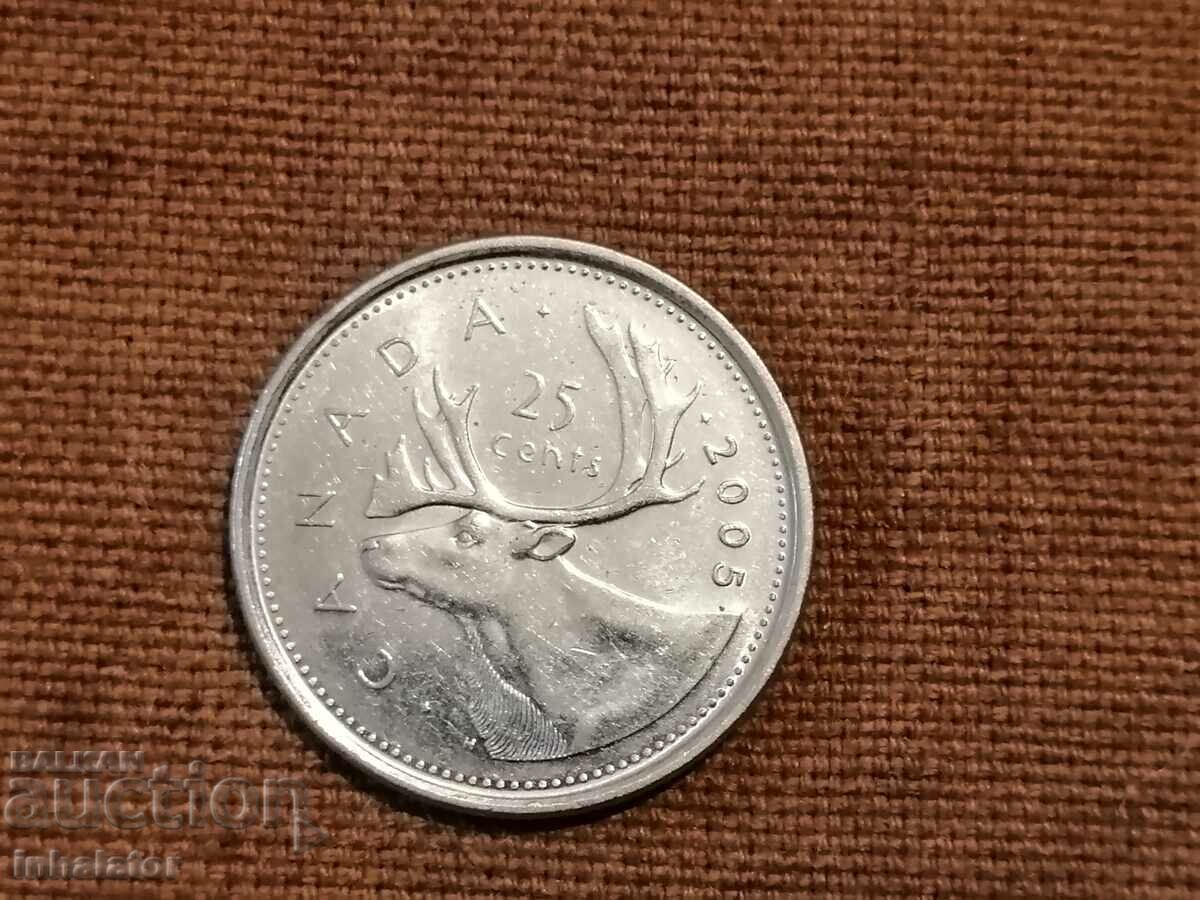 2005 25 cents Canada