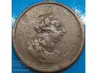 1 penny 1805 England for Ireland George III 34mm 16.8y