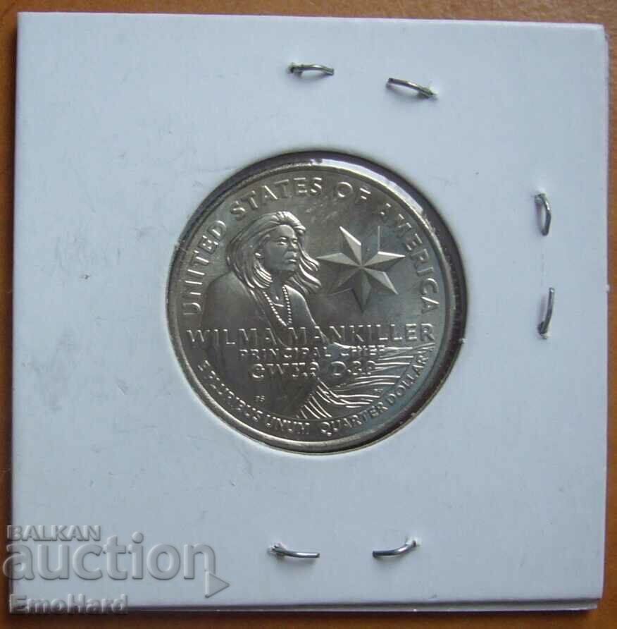SUA Femei americane proeminente 1/4 dolar 2022 Wilma Mankiller D
