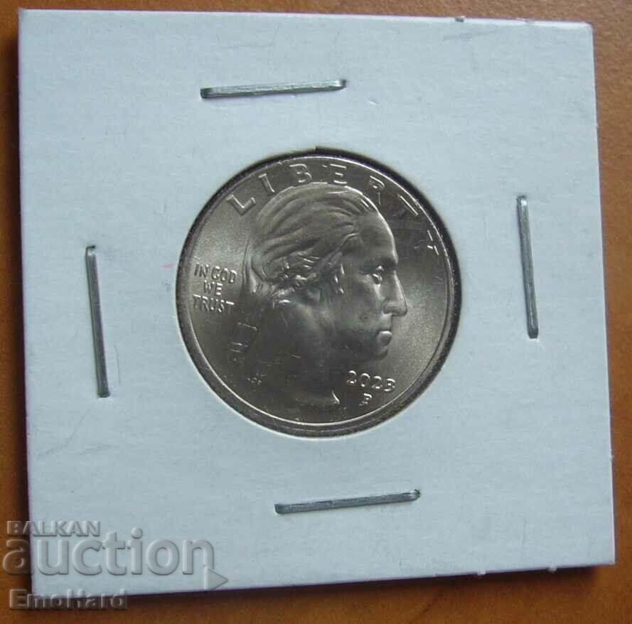 USA Prominent American Women 1/4 Dollar 2023 Eleanor Roosevelt P with price € 1.80 | 3.52 BGN