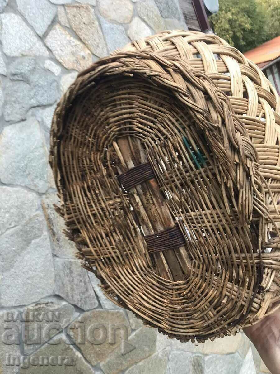 BASKET WICKED BASKET ANTIQUE - 5