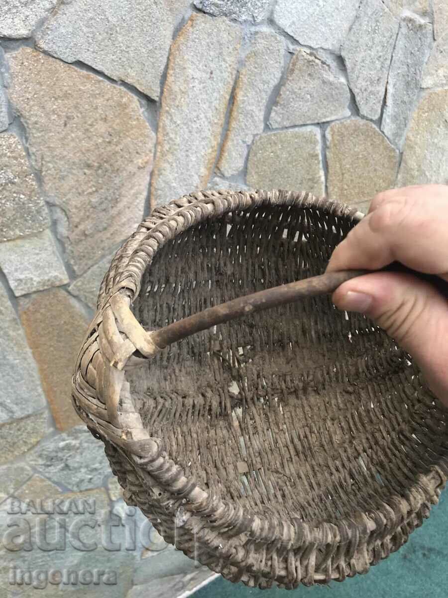 Auction BASKET WICKED BASKET ANTIQUE Auction BASKET WICKED BASKET ANTIQUE