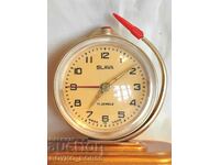 Brand New Russian USSR Clock Alarm Clock Globe Glory Rocket