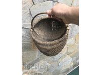 BASKET WICKED BASKET ANTIQUE