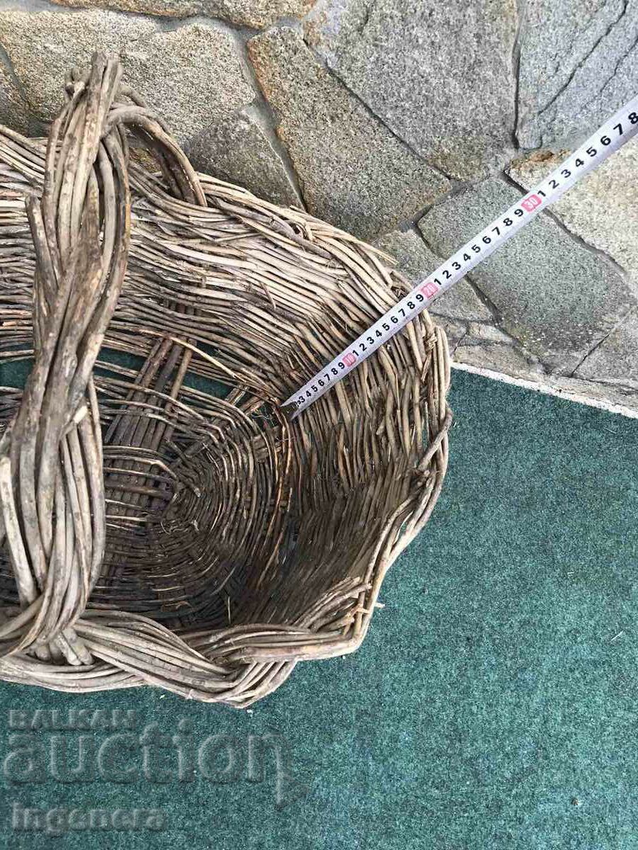 Auction BASKET WICKED BASKET ANTIQUE Auction BASKET WICKED BASKET ANTIQUE