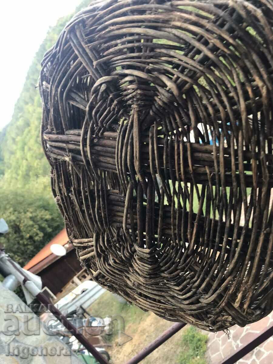 BASKET WICKED BASKET ANTIQUE - 5 BASKET WICKED BASKET ANTIQUE - 5