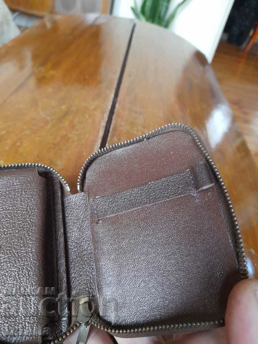 Old leather case for Skat cards - 5