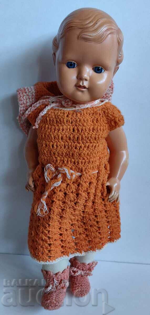 BEAUTIFUL WWII CELLULOID DOLL MARKED