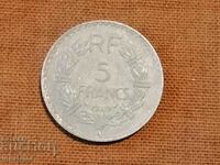 1949 5 franci litera B Aluminiu