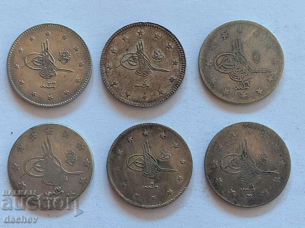 Lot 10 pcs. HELLO Silver Turkish Coins Turkey silver coins - 7