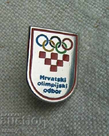 Auction Badge Croatia, Croatian - Olympic team Auction Badge Croatia, Croatian - Olympic team