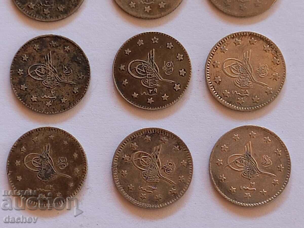 Lot 9 pcs. HELLO Silver Turkish Coins Turkey silver coins - 6 Lot 9 pcs. HELLO Silver Turkish Coins Turkey silver coins - 6