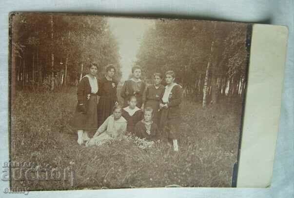 Foto fete cu flori, 1920 - Vaccarel