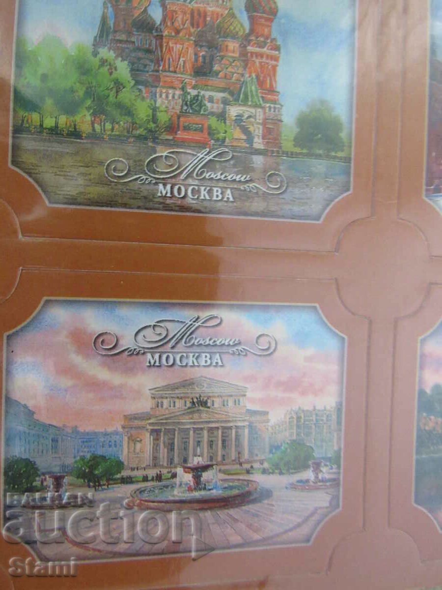 Set of magnets from Moscow, Russia-series-5 - 5 Set of magnets from Moscow, Russia-series-5 - 5