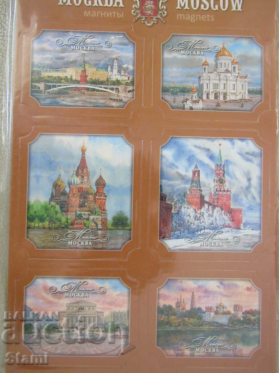 Set of magnets from Moscow, Russia-series-5 - 6 Set of magnets from Moscow, Russia-series-5 - 6