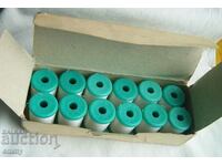 Old Sotsa machine threads - 12 in a box, white