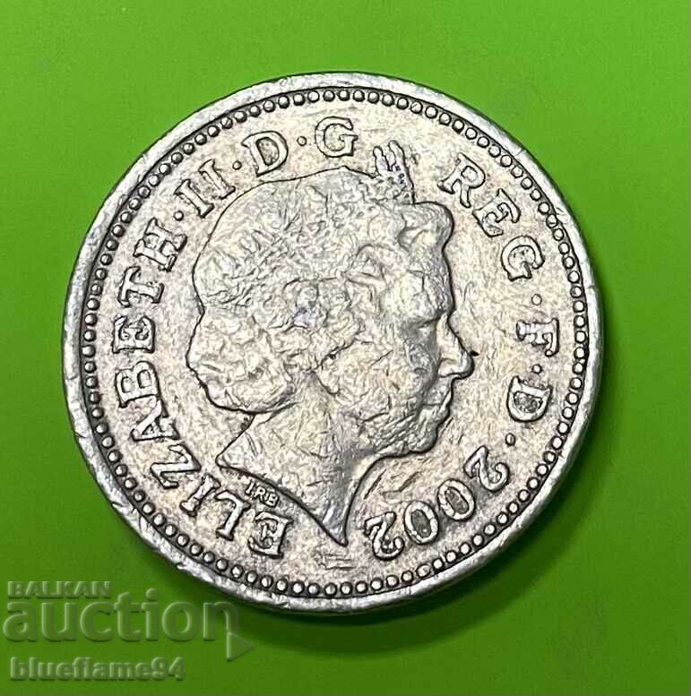 1 Pound Great Britain 2002 with price 4.00 BGN | € 2.05