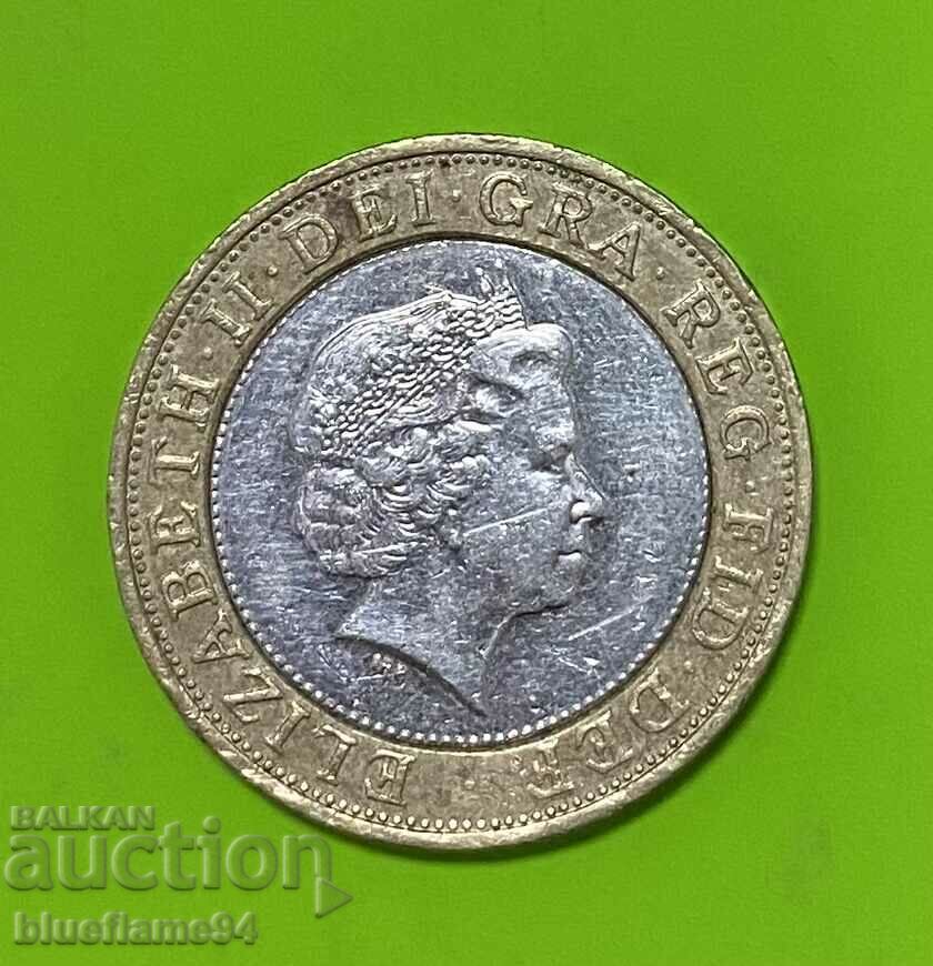 2 Pound Marea Britanie 2007 cu preț 10.00 BGN | € 5.11 2 Pound Marea Britanie 2007 cu preț 10.00 BGN | € 5.11