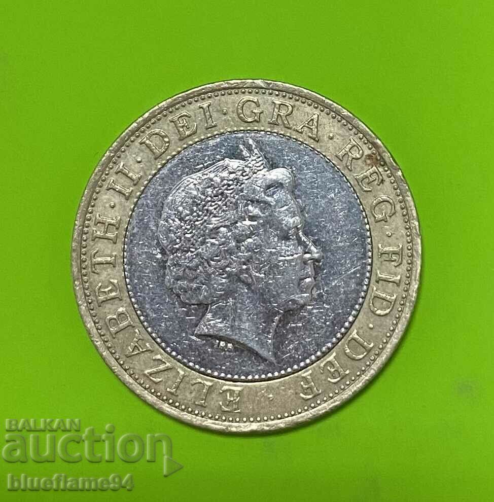 2 Pound Great Britain 2005 with price 9.00 BGN | € 4.60 2 Pound Great Britain 2005 with price 9.00 BGN | € 4.60