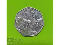 50 pence Marea Britanie 2016