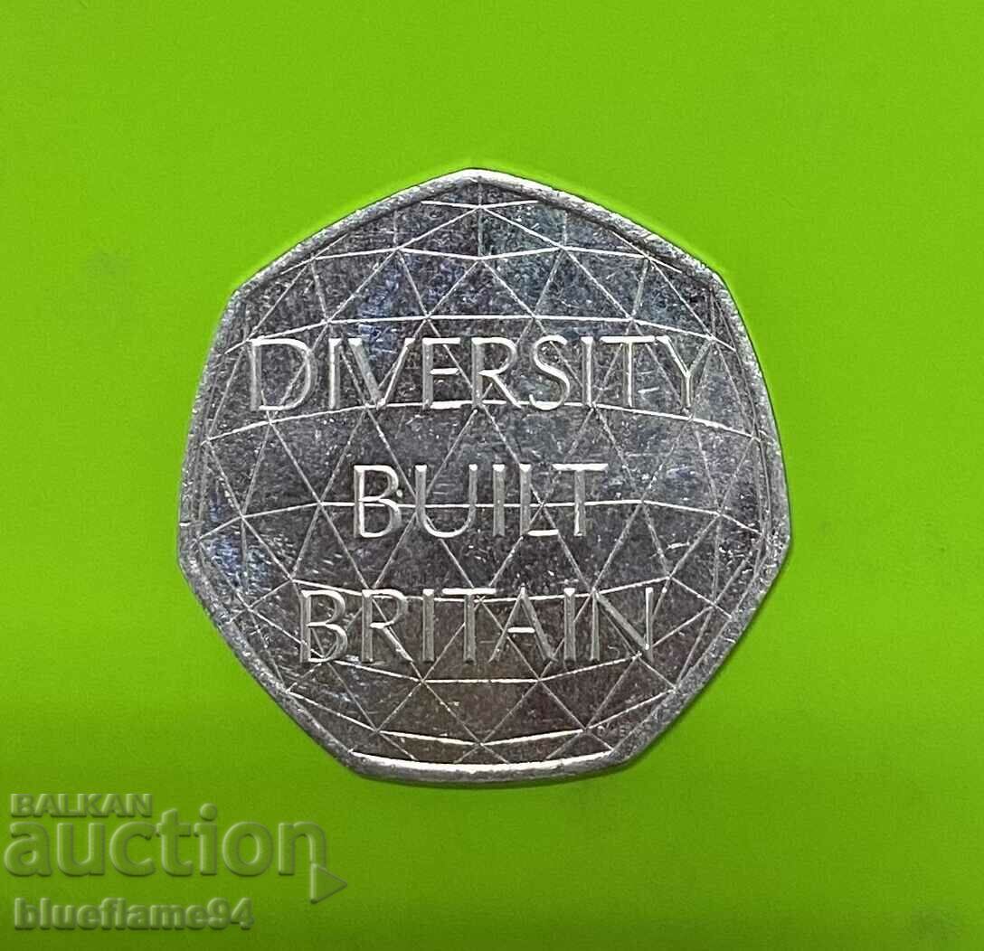 50 pence Great Britain 2020