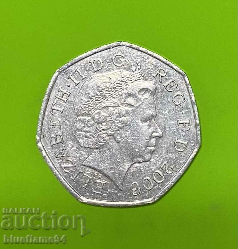 50 pence Great Britain 2006 with price 4.00 BGN | € 2.05
