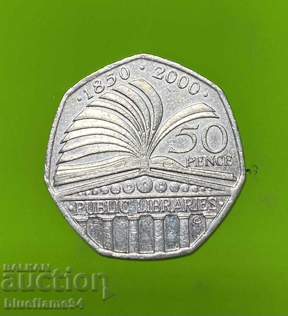 50 pence Great Britain 2000