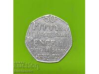 50 pence Marea Britanie 2005